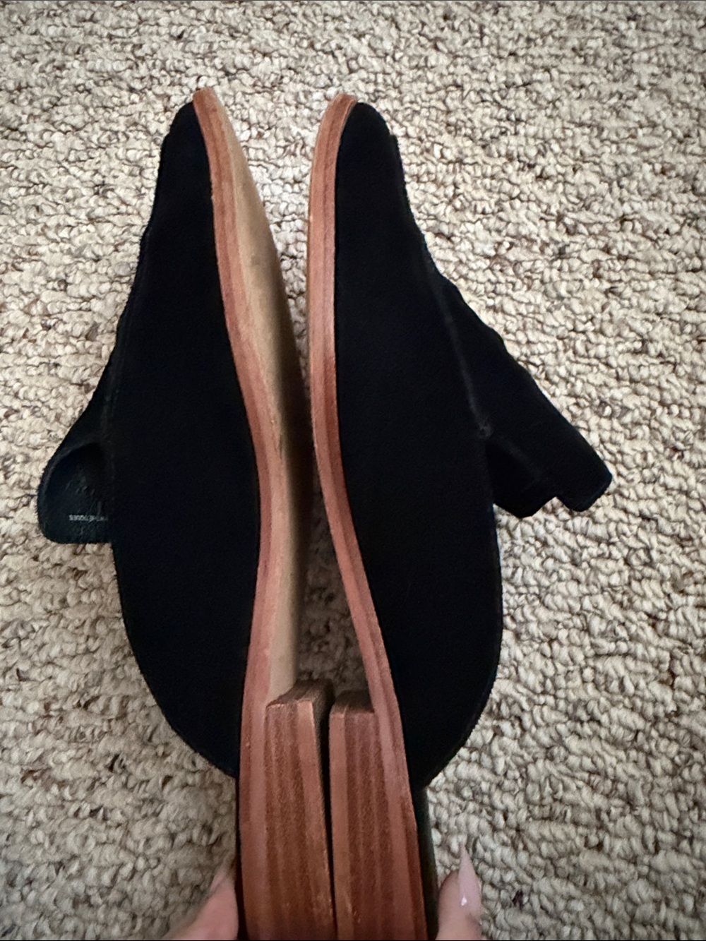 Treasure & Bond Black Pointed-Toe Slip-On Mules SZ 9 - Picture 3 of 5